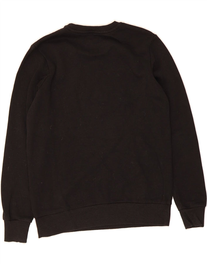 JACK & JONES Boys Graphic Sweatshirt Jumper 11-12 Years Black Vintage Jack & Jones and Second-Hand Jack & Jones from Messina Hembry 