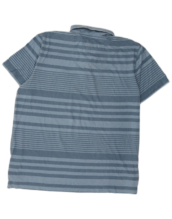 Męska koszulka polo Fat Face 2XL, bawełniana w niebieskie paski