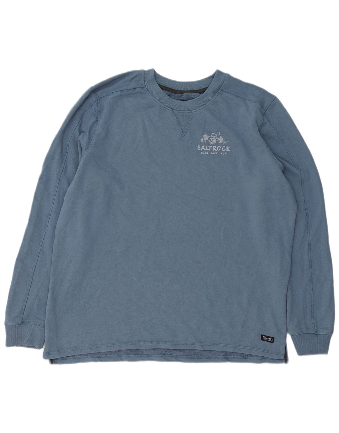Męska bluza z grafiką Saltrock, 2XL, niebieska bawełna
