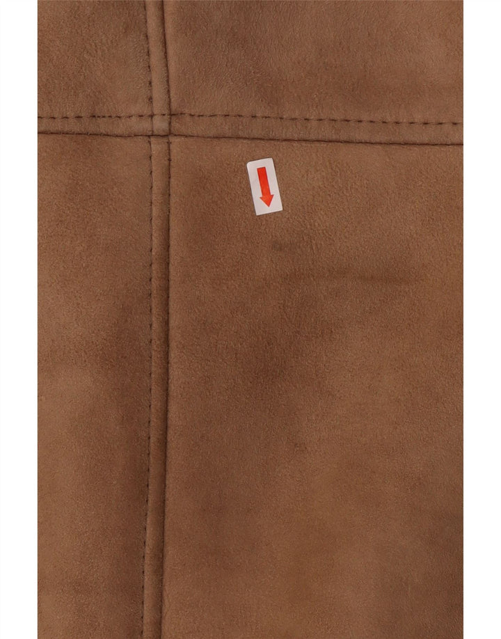 Męska kurtka Shearling VINTAGE IT 50, duża, brązowa