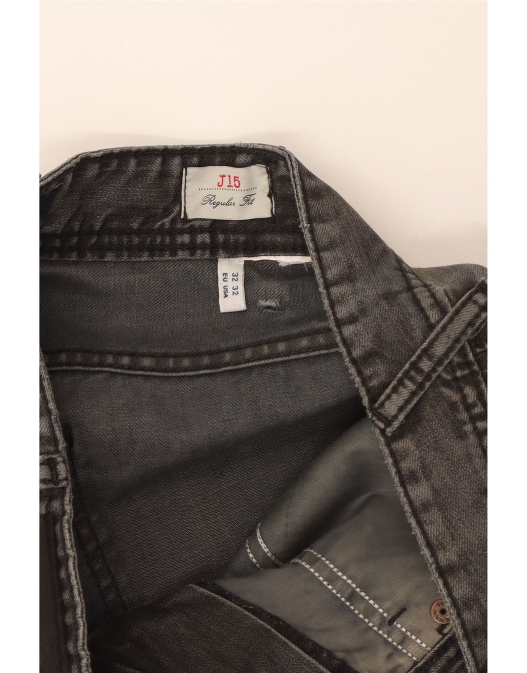 Armani Męskie J15 Proste dżinsy o regularnym kroju W32 L27 Szare