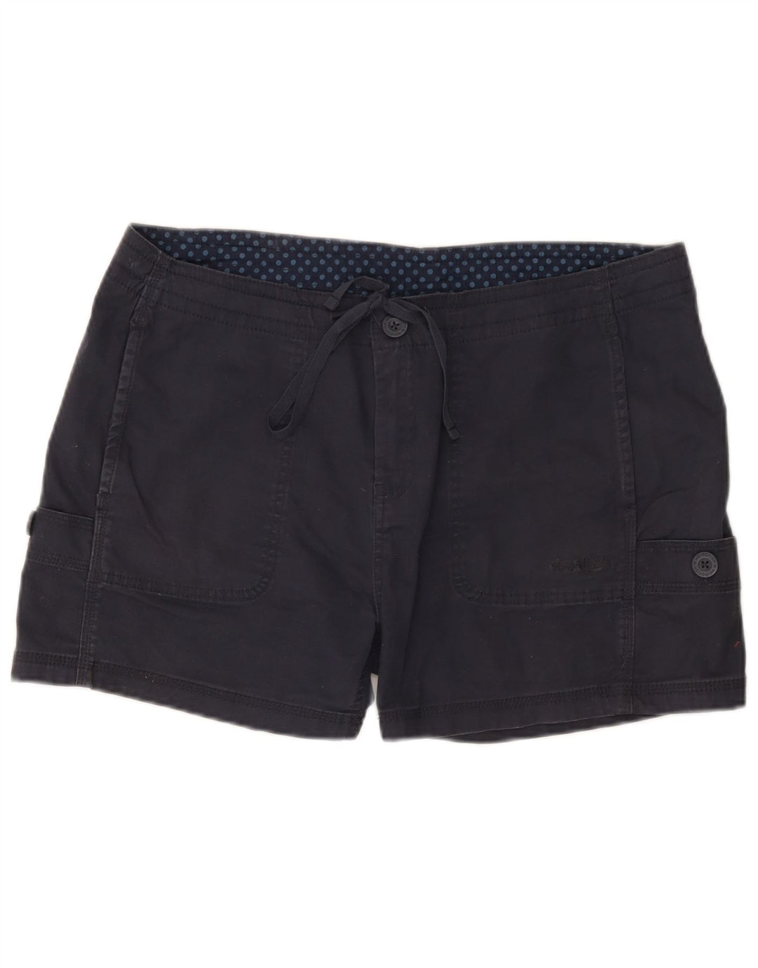 Damskie spodenki cargo Weird Fish UK 14, duże, W36, granatowe, bawełniane