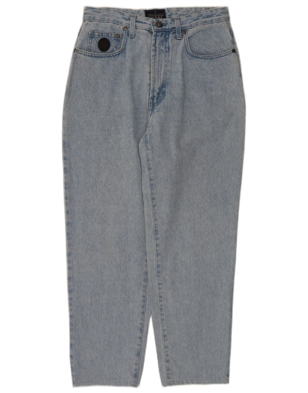 Dżinsy TRUSSARDI Damskie 120 Zwężane IT 47 Duże W33 L27 Niebieskie Bawełniane