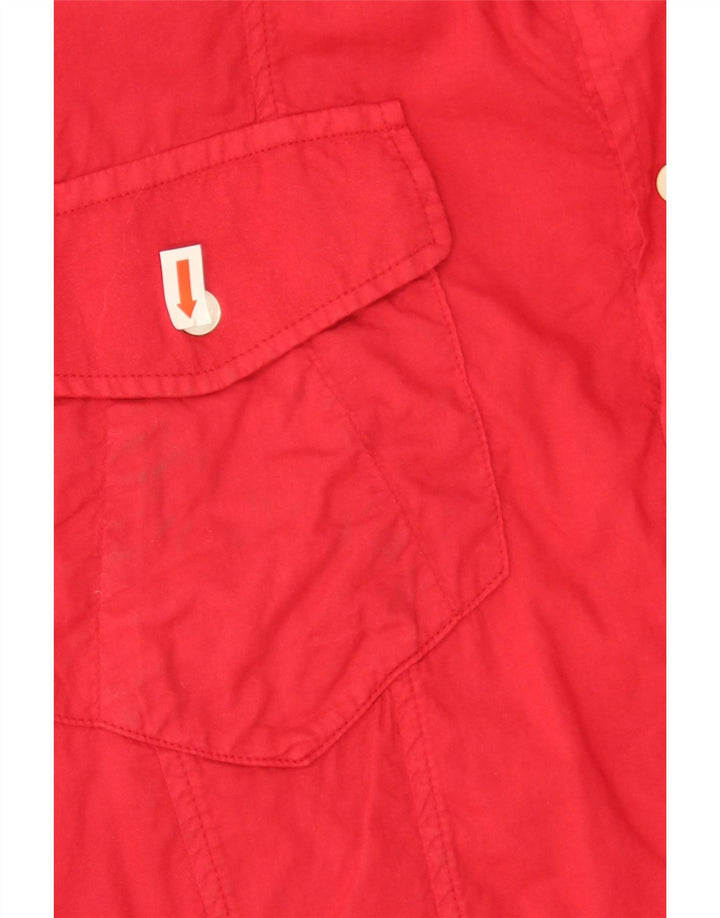 Damska koszulka z krótkim rękawem Iceberg UK 20 2XL czerwona bawełniana