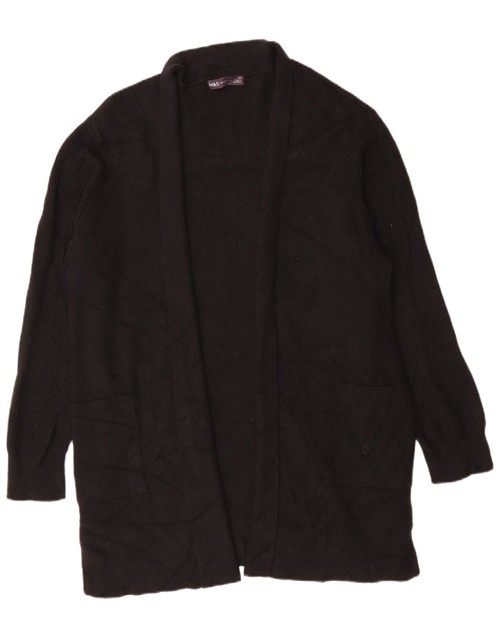 Marks & Spencer Damski długi sweter rozpinany UK 24 4XL czarny