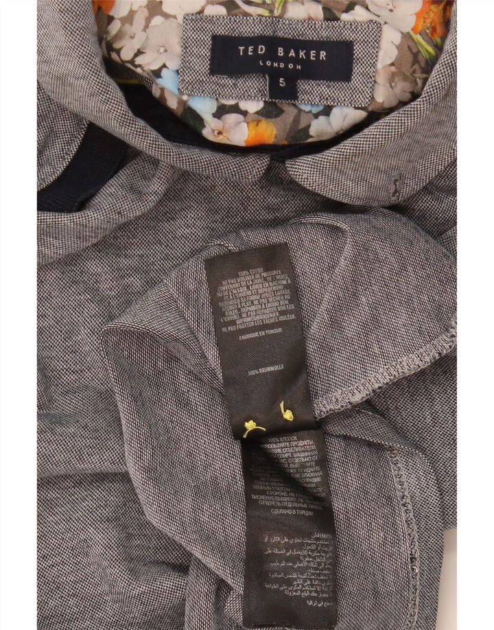 Męska koszulka polo TED BAKER, rozmiar 5 XL, szara, bawełniana