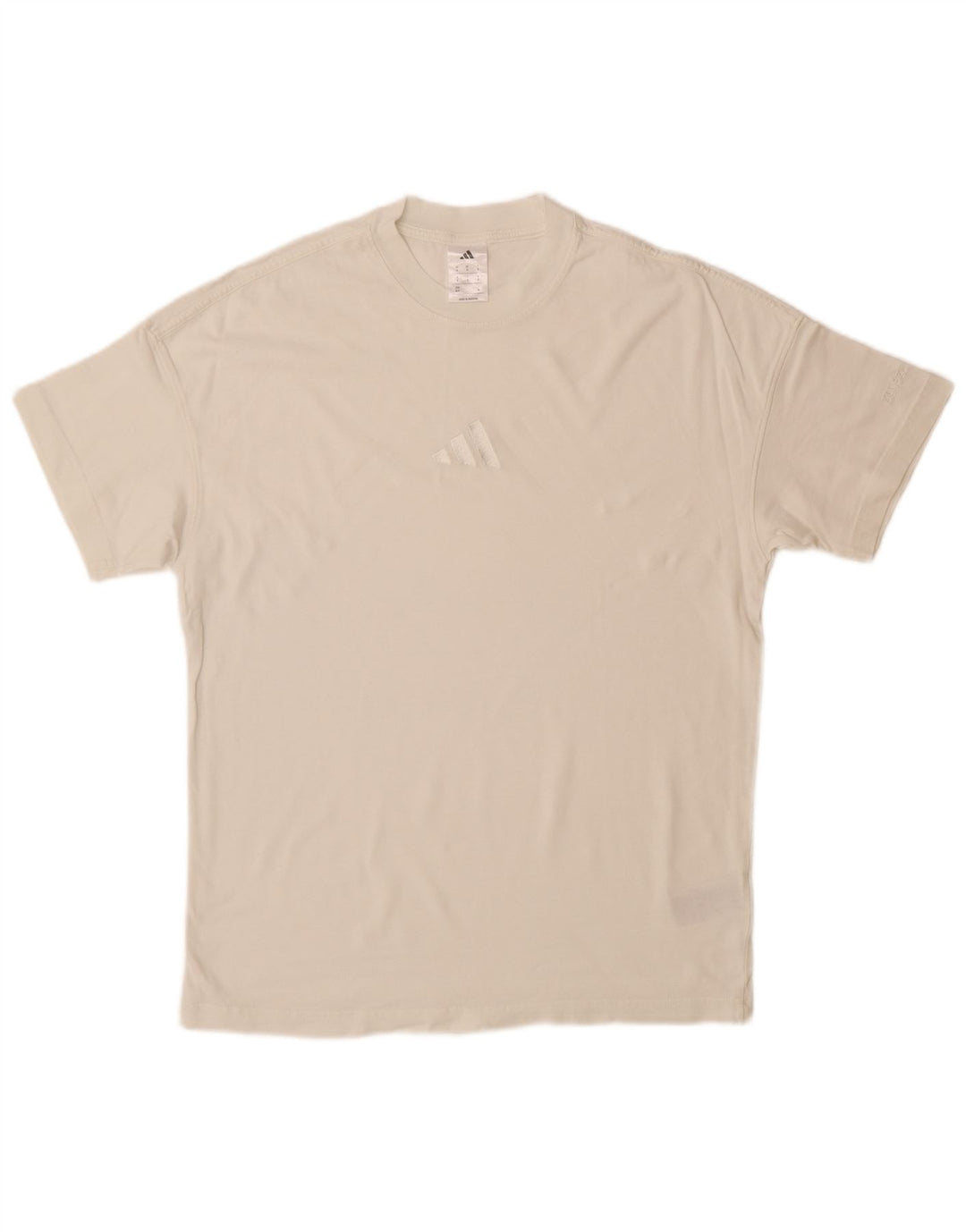 T-shirt męski ADIDAS, mały, biały, bawełniany