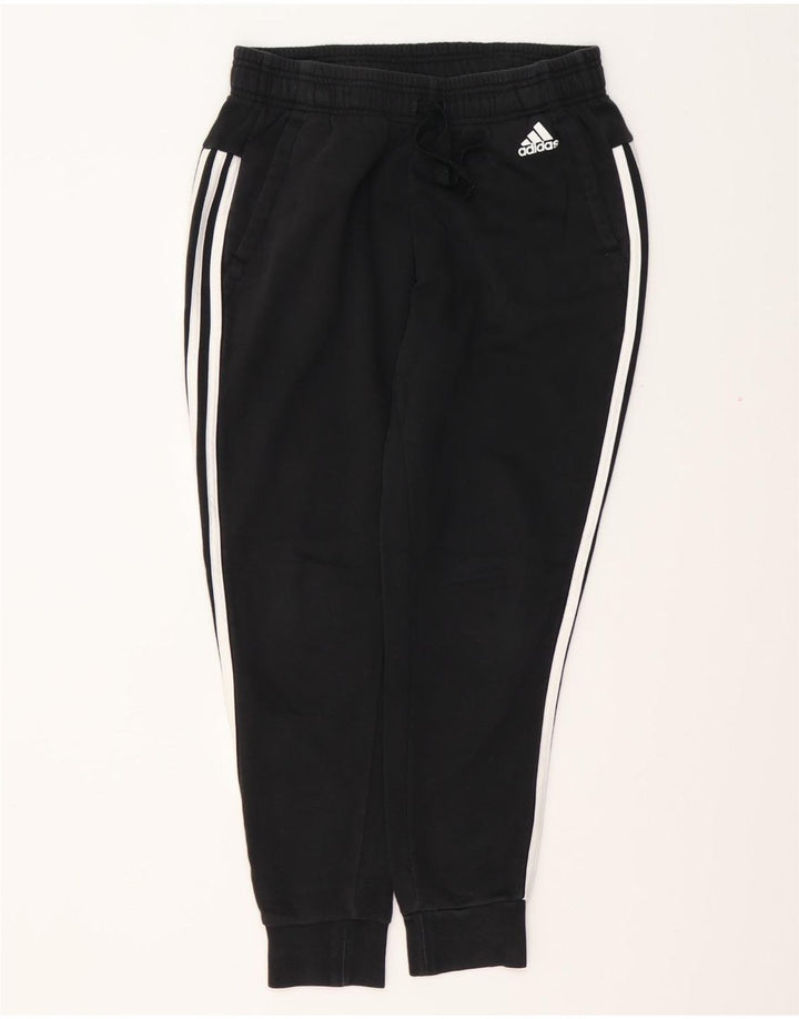 Damskie spodnie dresowe ADIDAS Joggers UK 8/10 Małe, czarne, bawełniane