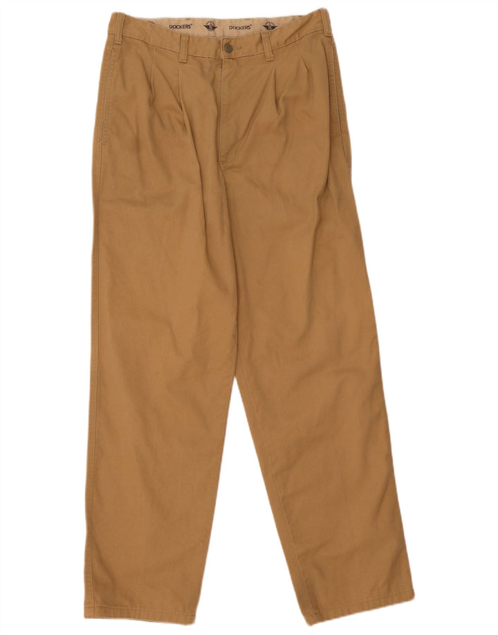 Spodnie męskie Dockers Pegged Chino W32 L31 brązowe