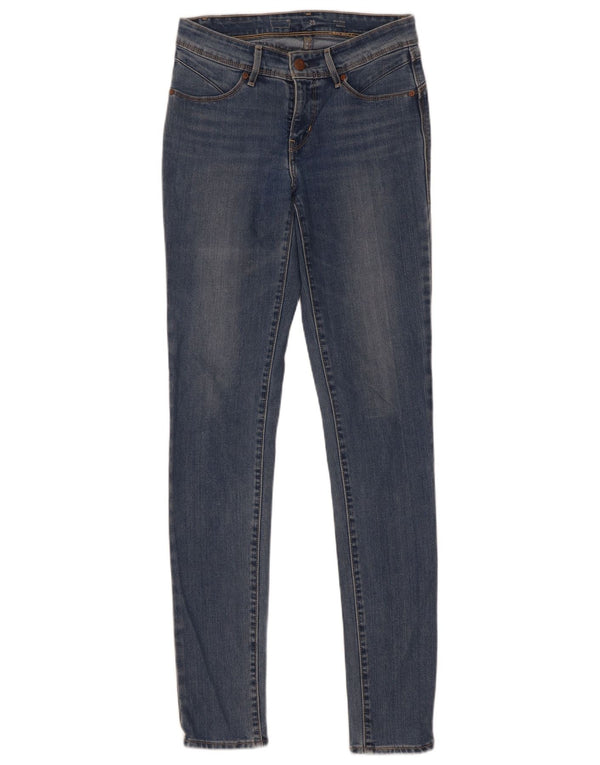 Damskie jeansy Levi's Skinny W25 L34 Niebieskie bawełniane