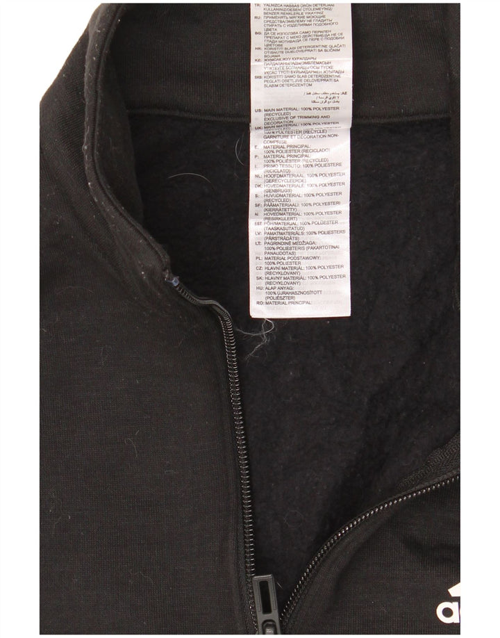 Damska bluza Adidas Crop Graphic Crop Jumper UK 4/6 XS Czarny poliester