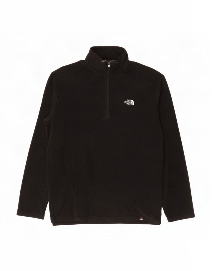 Męski sweter polarowy The North Face z zamkiem błyskawicznym, średni czarny poliester