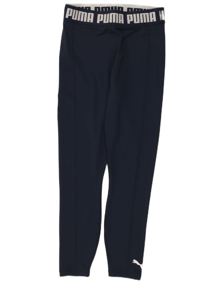 Damskie legginsy Puma Graphic UK 10, małe, granatowe