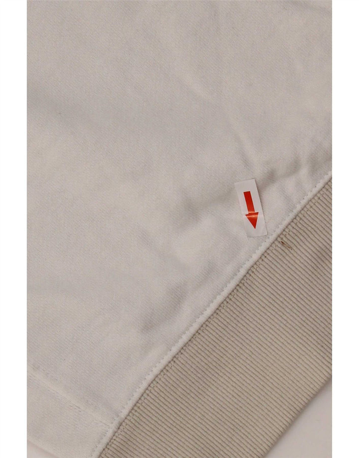 Męska bluza Nike z grafiką, bawełniana, w kolorze średniej bieli, z blokami kolorów