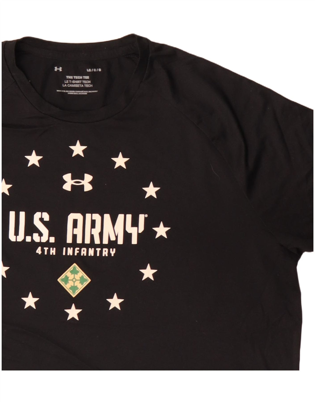 Męski T-shirt z grafiką Under Armour US Army, duży, czarny