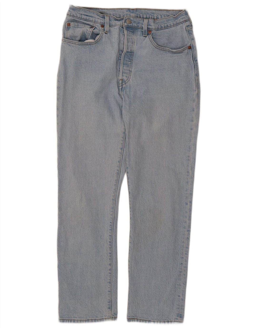 Damskie jeansy LEVI'S 501 Straight W31 L28 Niebieskie bawełniane