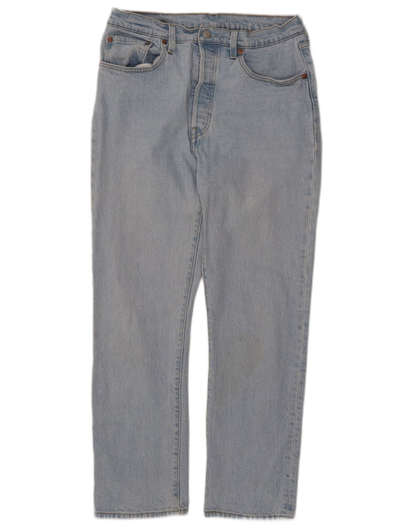 Damskie jeansy LEVI'S 501 Straight W31 L28 Niebieskie bawełniane