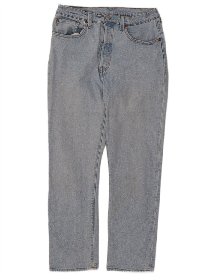 Damskie jeansy LEVI'S 501 Straight W31 L28 Niebieskie bawełniane