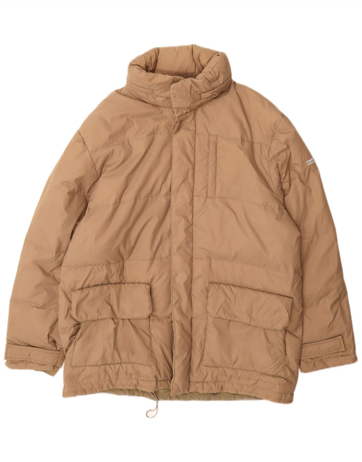 Męski ocieplany płaszcz Invicta UK 38, średni beż, poliamid