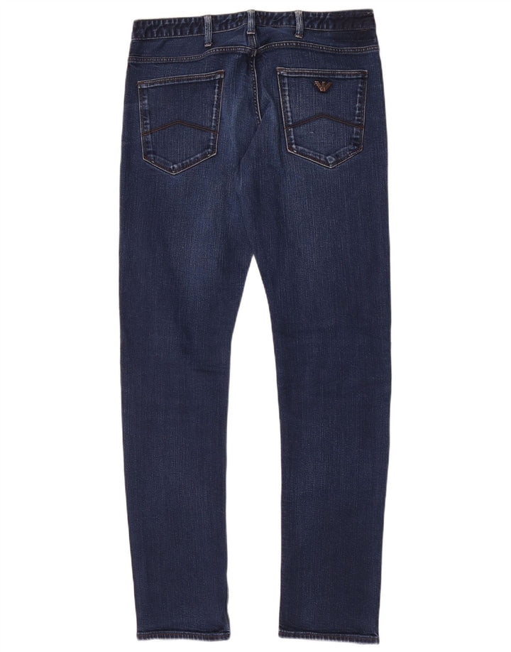 Męskie jeansy Armani Slim W32 L32 Granatowa bawełna