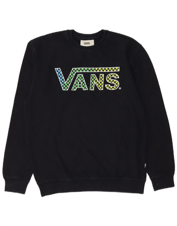 VANS Mens Graphic Sweatshirt Jumper Large Black