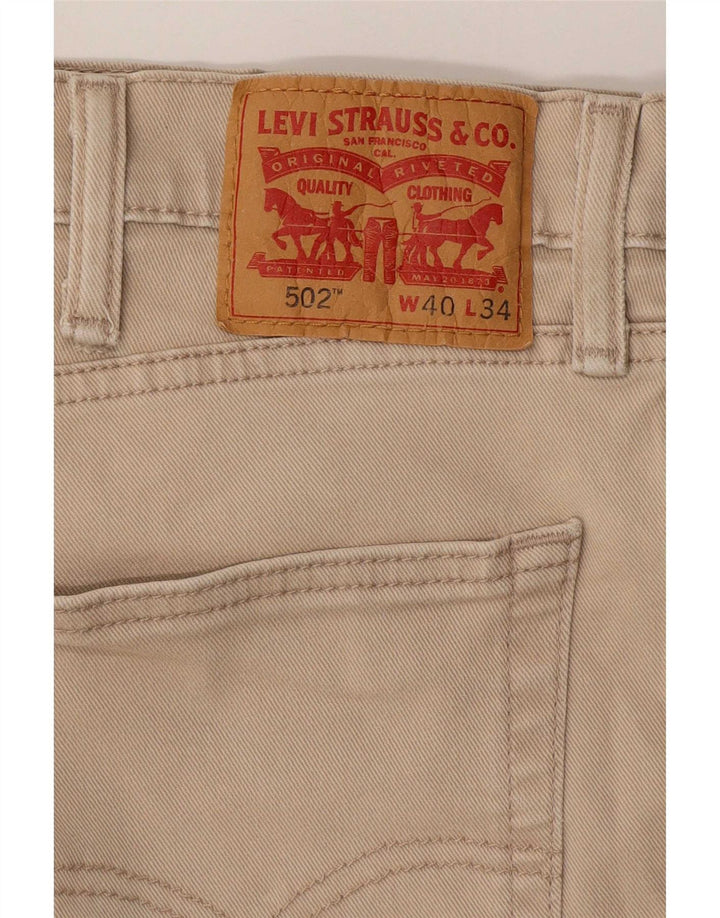 Męskie jeansy Levi's 502 Tapered W40 L27 Beżowe