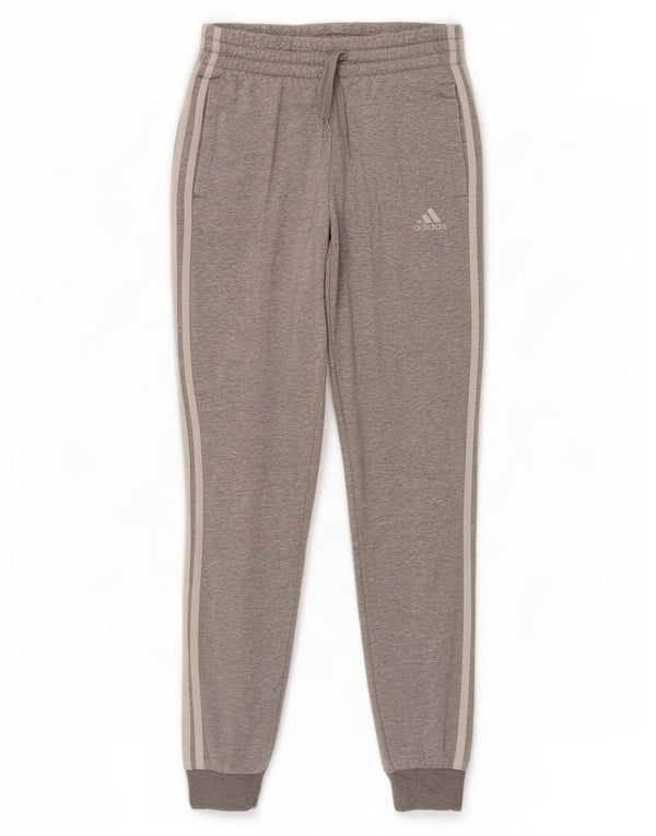 Damskie spodnie dresowe Adidas Joggers UK 4/6 XS Szara bawełna