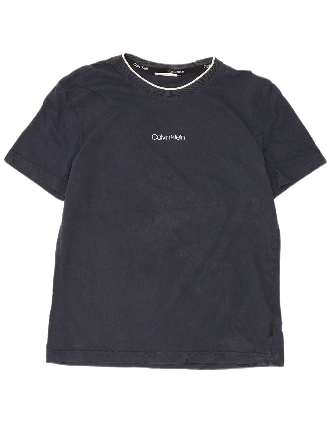 T-shirt męski Calvin Klein, średni, granatowy, bawełniany