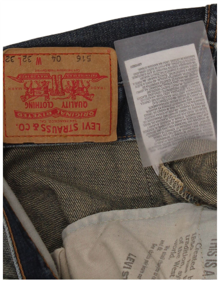 Damskie jeansy Levi's 516 Flared W32 L32 Niebieskie bawełniane