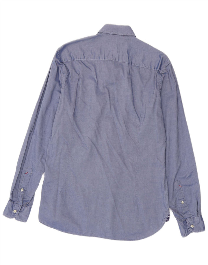 US Polo Assn. Koszula męska slim fit, średnioniebieska, bawełniana