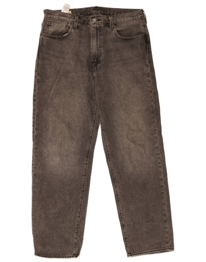 Męskie luźne dżinsy Levi's W33 L32 Szara bawełna