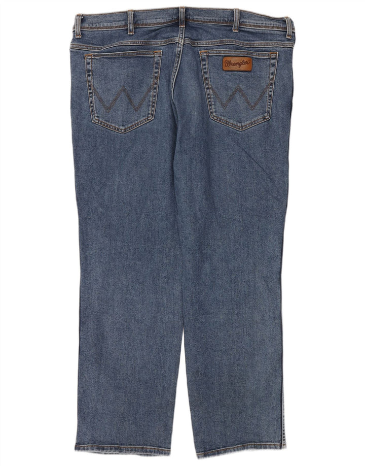 Męskie jeansy Wrangler Texas Straight W44 L30 Niebieskie bawełniane