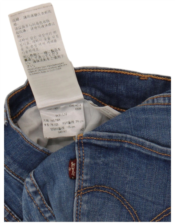 Damskie jeansy Levi's Skinny W31 L32 Niebieskie bawełniane