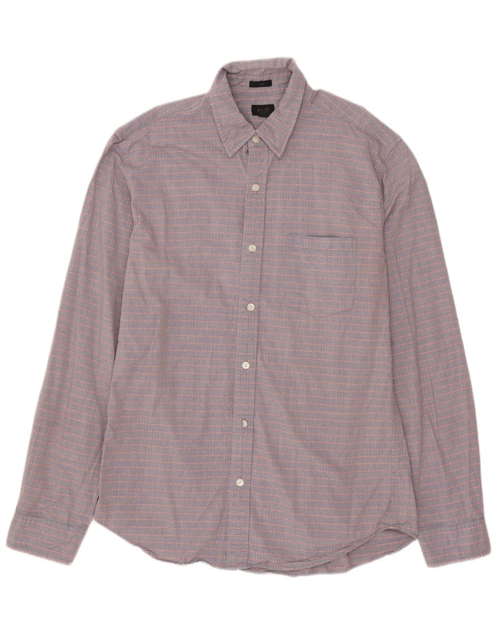J. CREW Męska koszula slim fit, bawełniana w średnie szare paski