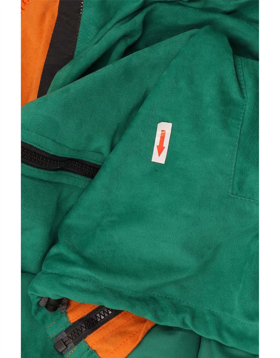 Bailo Męski pełny dres XL, zielony, z blokami kolorów, poliester