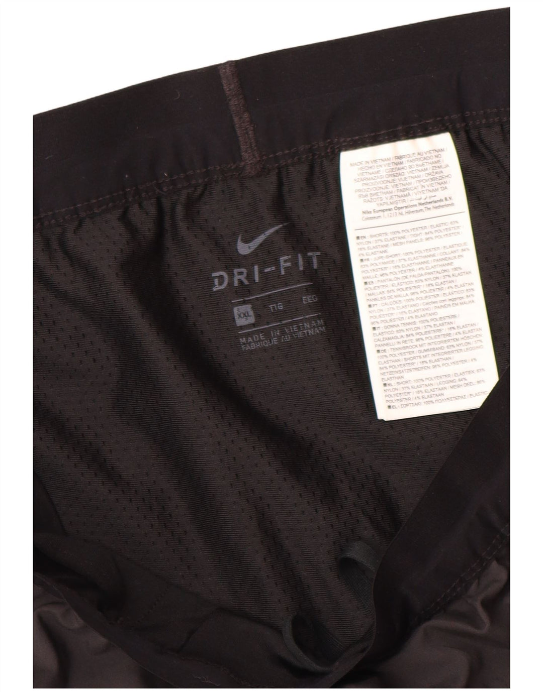 Damskie spodenki sportowe Nike Dri Fit UK 20 2XL Szary poliester