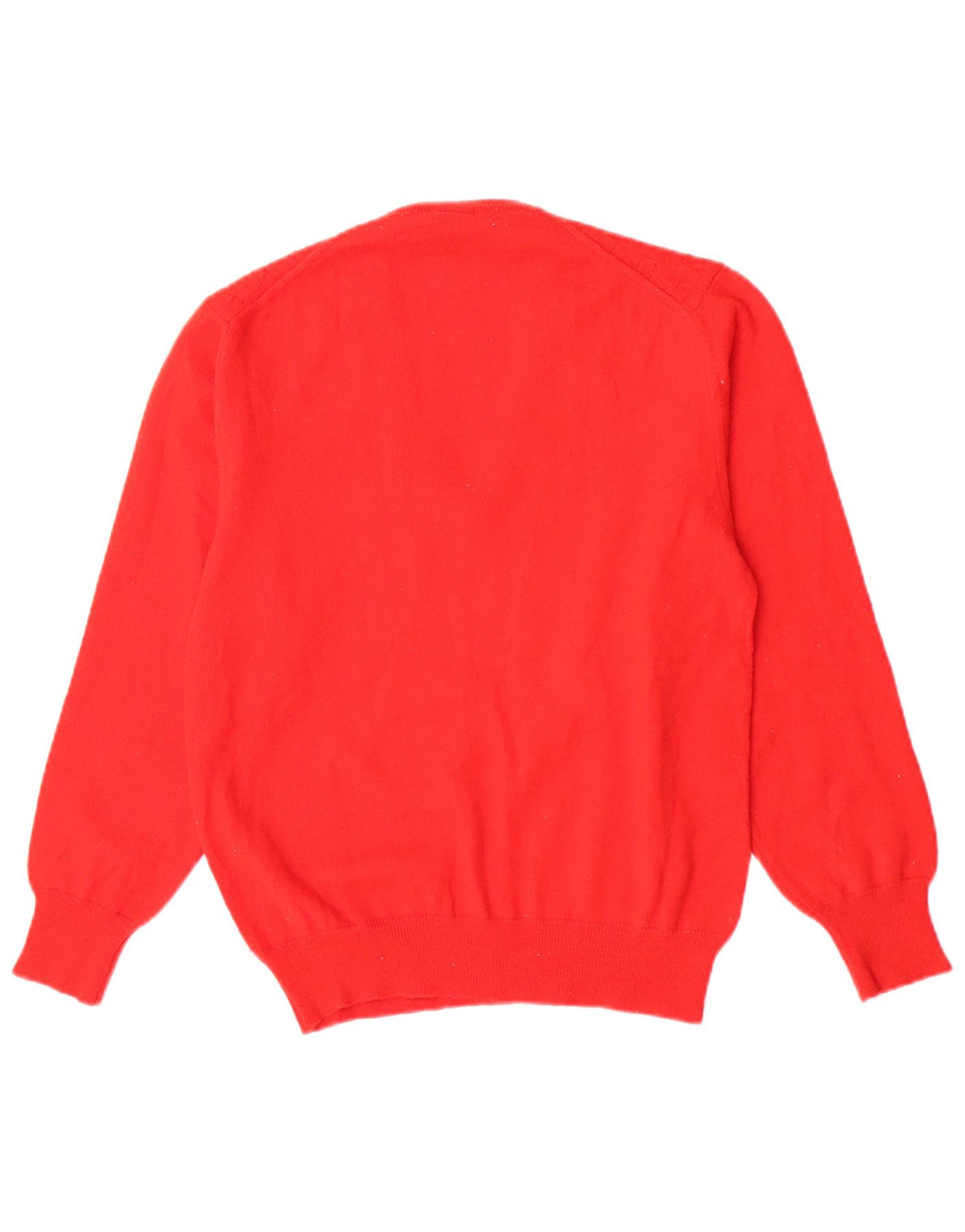 Sweter damski Mapier z dekoltem w kształcie litery V, UK 14, średnia czerwona wełna