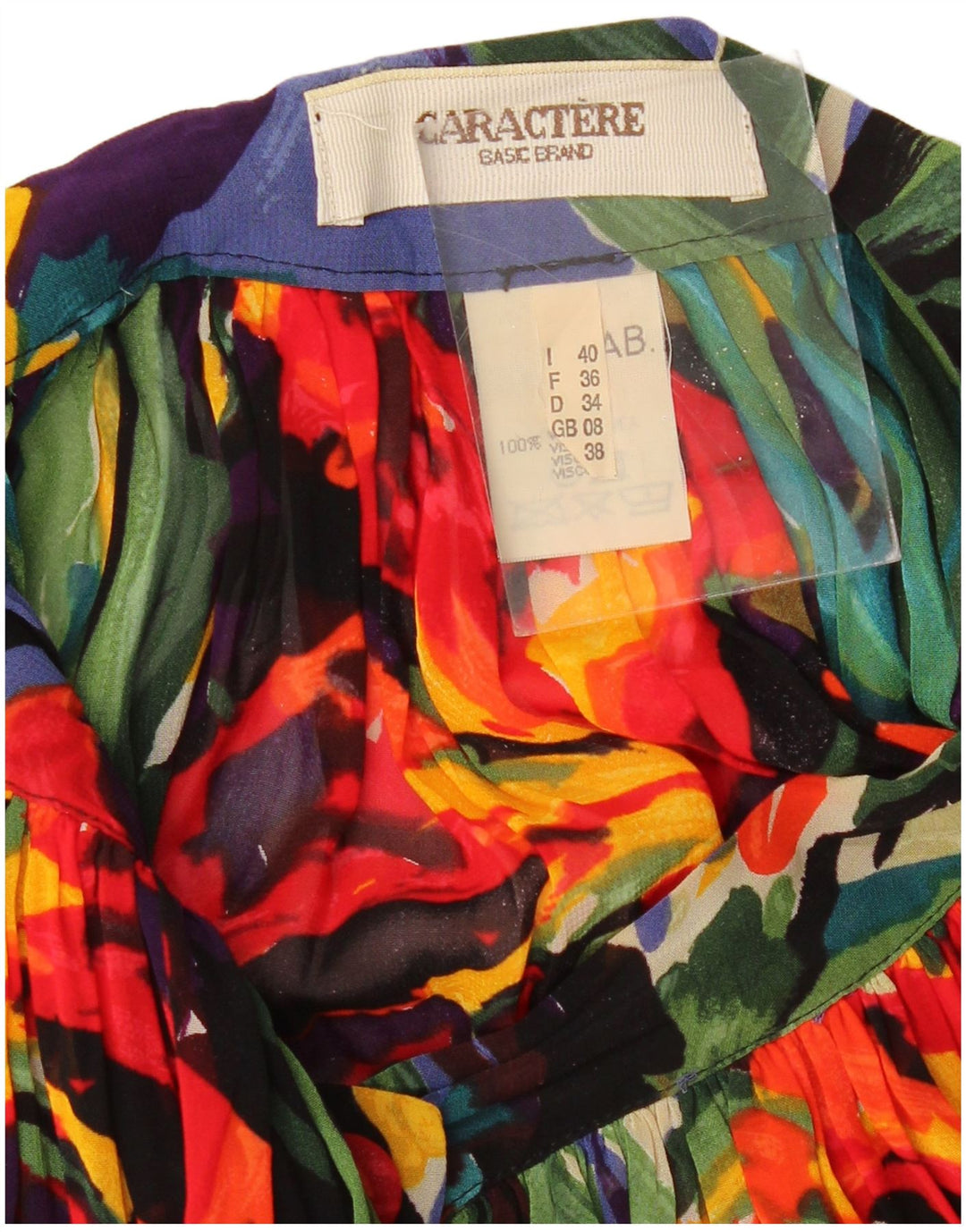 Damska plisowana spódnica CACTERE UK 8 Small W26 Wielobarwna kwiatowa wiskoza