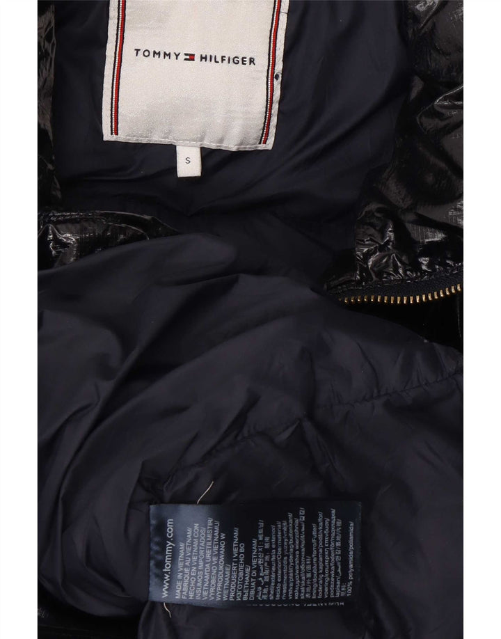 Damska ocieplana kurtka Tommy Hilfiger UK 10, mała, granatowa, poliamid