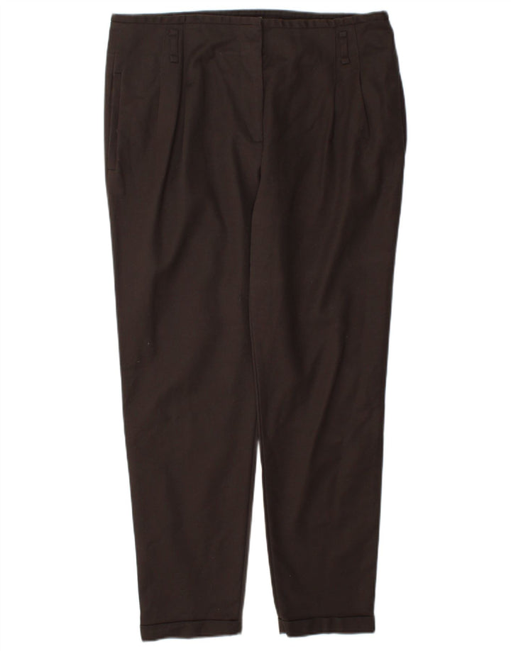 Spodnie damskie Zara Pegged Chino, duże W34 L27, brązowe