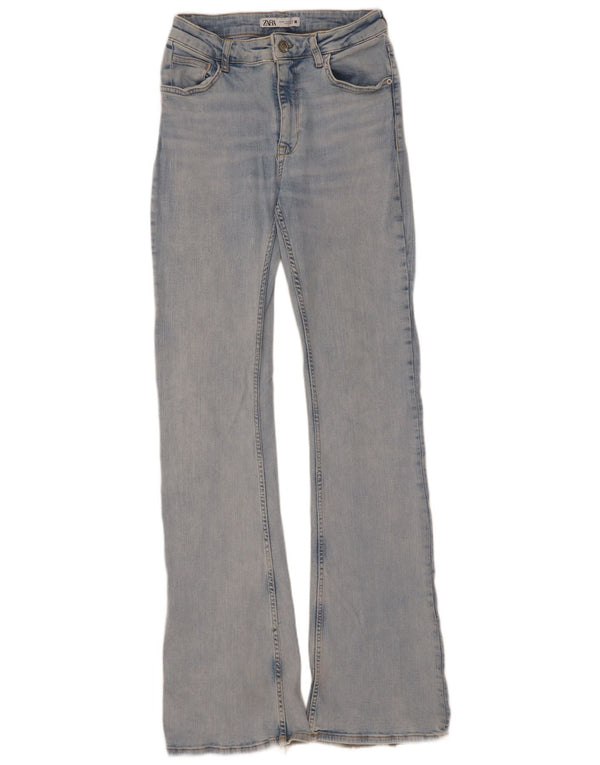 Damskie jeansy rozkloszowane Zara EU 38 Small W28 L34 Niebieskie