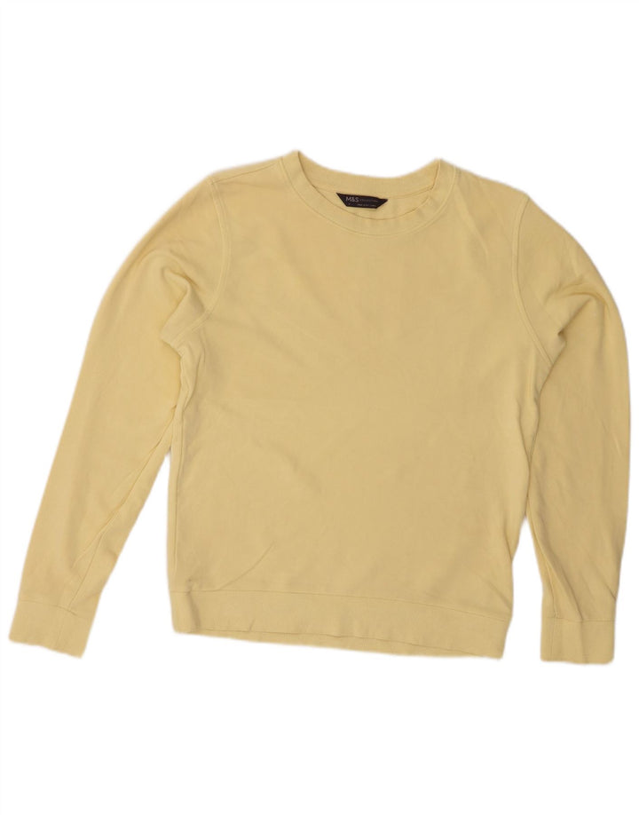 Damska bluza dresowa Marks & Spencer UK 8, mała, żółta, bawełniana