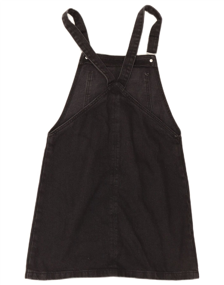 Damska jeansowa sukienka ogrodniczka Topshop UK 8, mała, czarna, z poliestru
