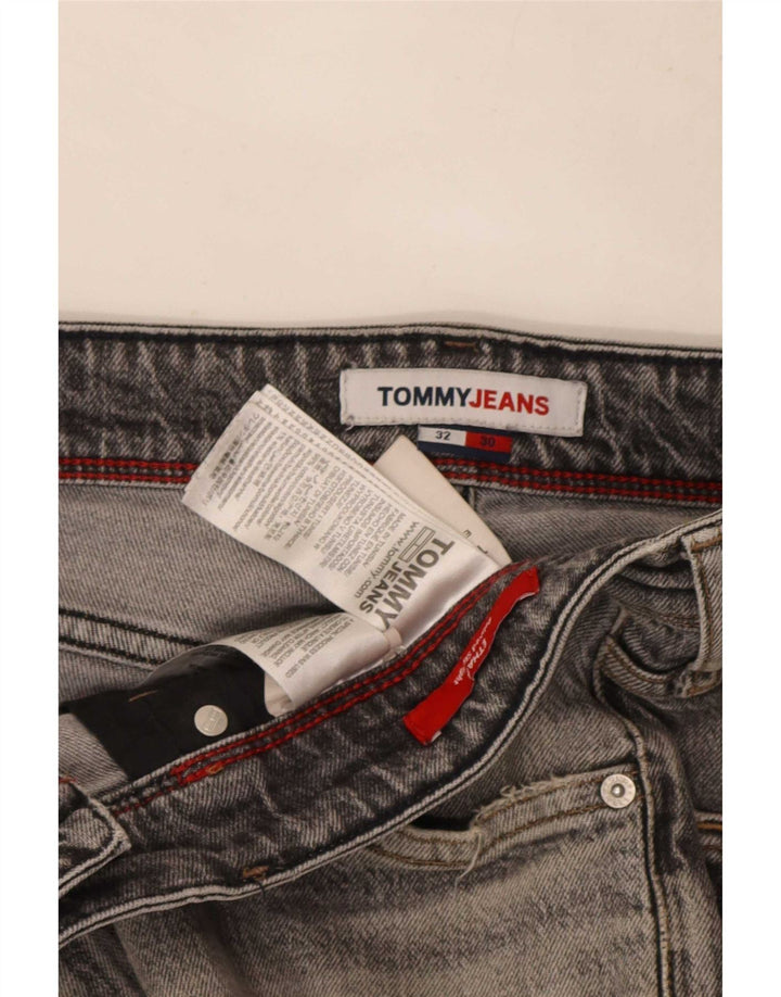 Męskie jeansy slim fit Tommy Hilfiger W32 L30 Szara bawełna