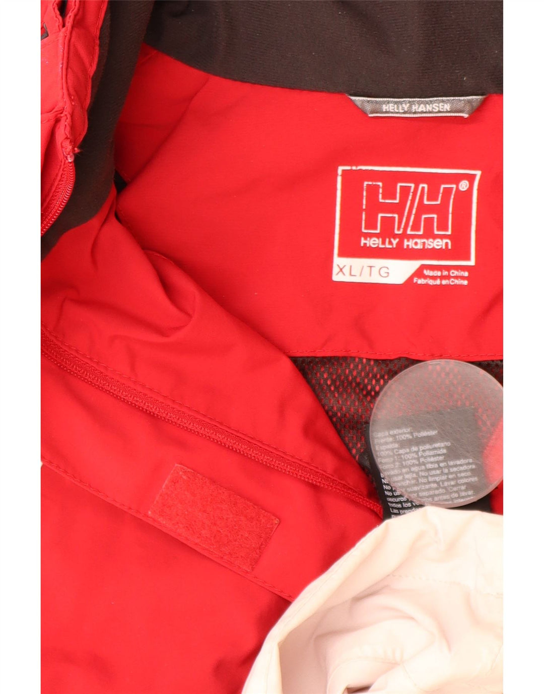 HELLY HANSEN Damska kurtka przeciwdeszczowa z kapturem UK 18 XL, poliester w kolorze czerwonym