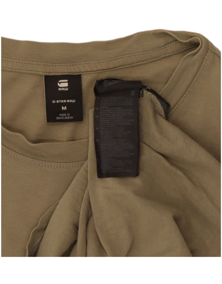 Męska koszulka G-Star, średnia, bawełniana khaki
