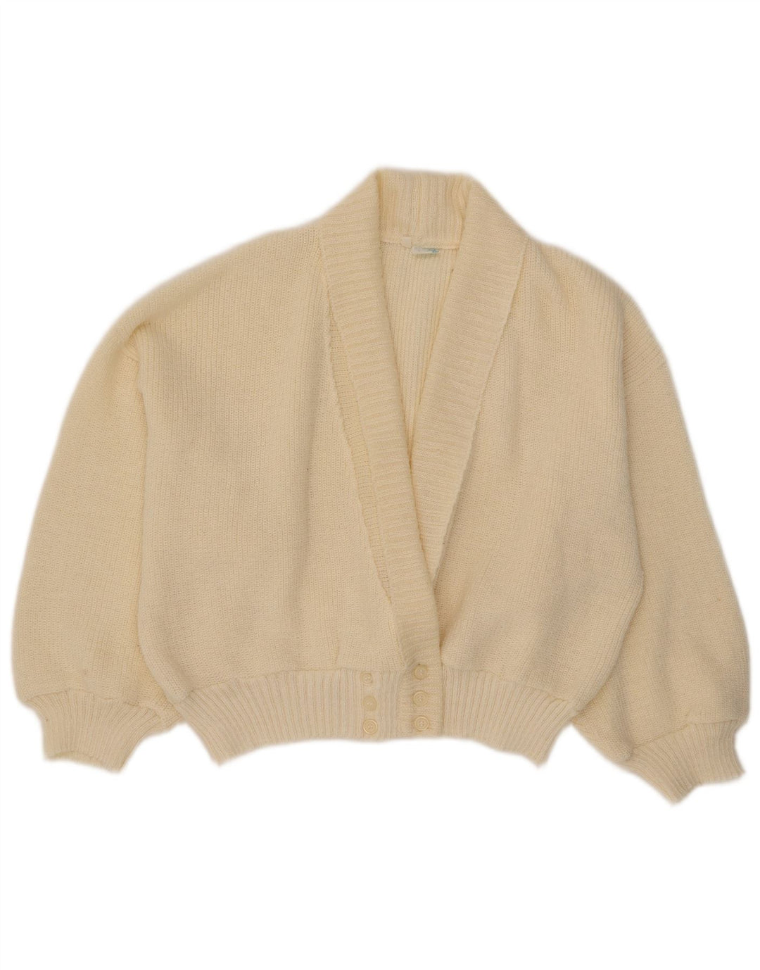 Creation damski sweter oversize IT 40 mały złamany biały akryl