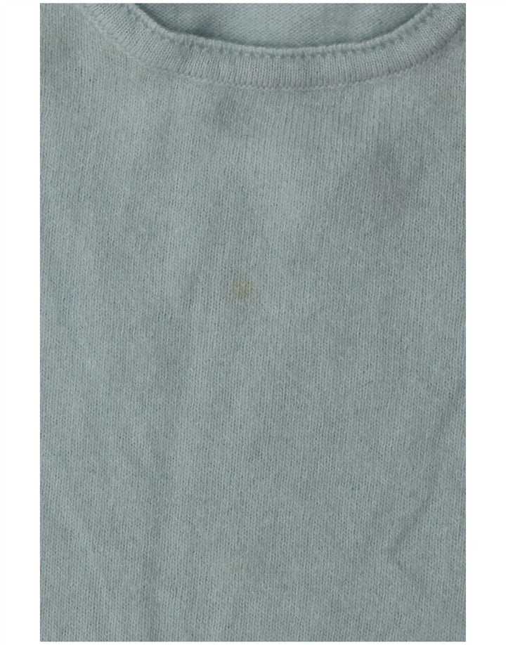 BENETTON Damski sweter z okrągłym dekoltem UK 14 Średni turkus