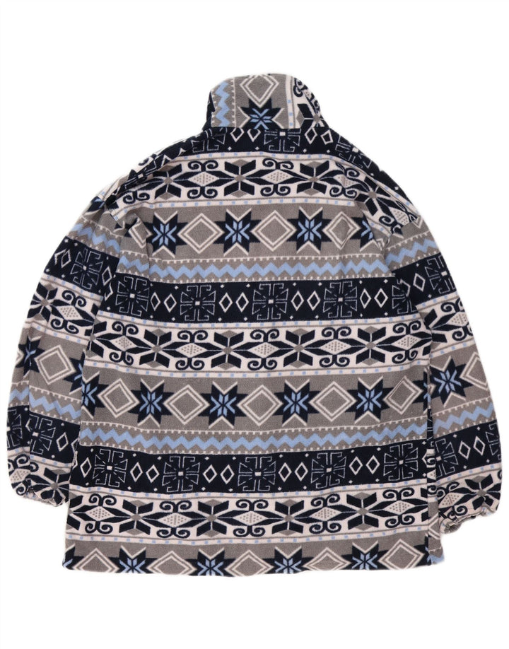 Męska kurtka polarowa VINTAGE UK 40 Large Grey Fair Isle