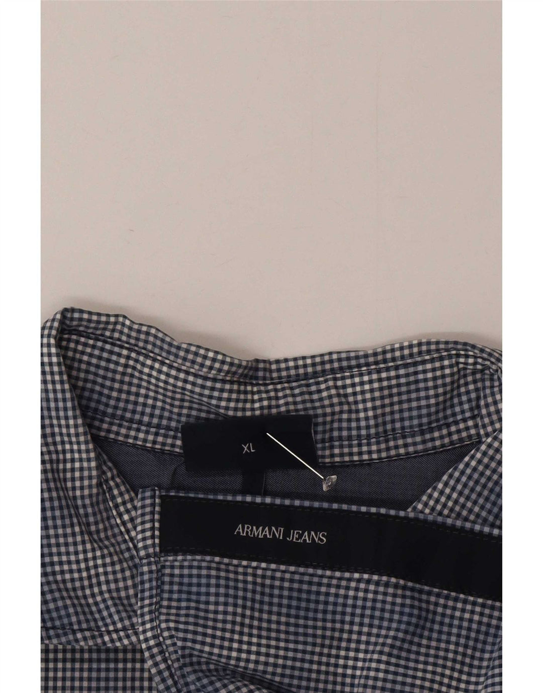 Koszula męska Armani Jeans XL, granatowa, w kratkę